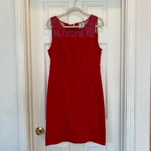 Chic Red Sleeveless Mini Dress